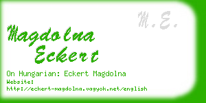 magdolna eckert business card